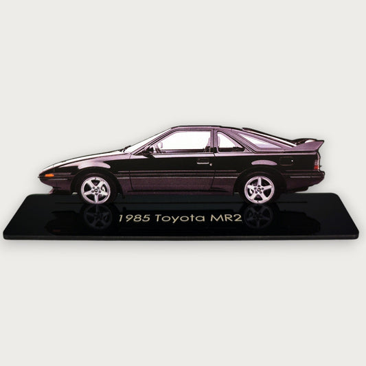 1985 Toyota MR2 (1) Metal Car Wall Art, Color 2D Diecast Car Decor, Silhouette Metal Wall Art, Gift For Car Lovers, Detailed Color Metal Car - Tampa Home & Garden Store