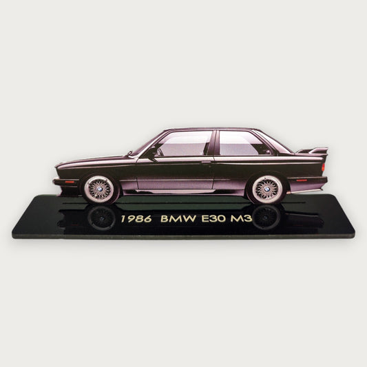 1986  BMW E30 M3 (1) Metal Car Wall Art, Color 2D Diecast Car Decor, Silhouette Metal Wall Art, Gift For Car Lovers, Detailed Color Metal Car - Tampa Home & Garden Store