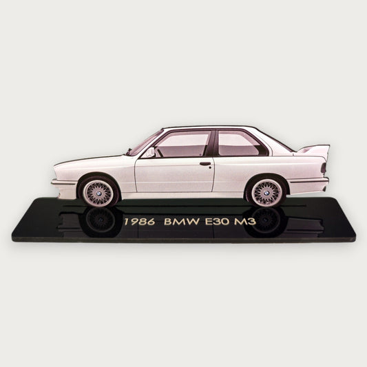 1986  BMW E30 M3 (2) Metal Car Wall Art, Color 2D Diecast Car Decor, Silhouette Metal Wall Art, Gift For Car Lovers, Detailed Color Metal Car - Tampa Home & Garden Store