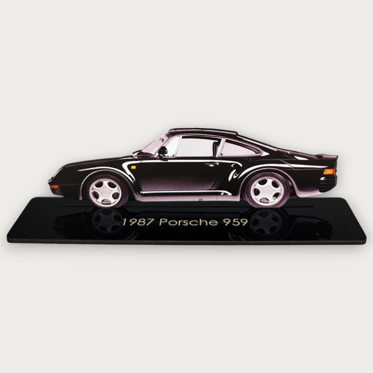 1987 Porsche 959 (1) Metal Car Wall Art, Color 2D Diecast Car Decor, Silhouette Metal Wall Art, Gift For Car Lovers, Detailed Color Metal Car - Tampa Home & Garden Store