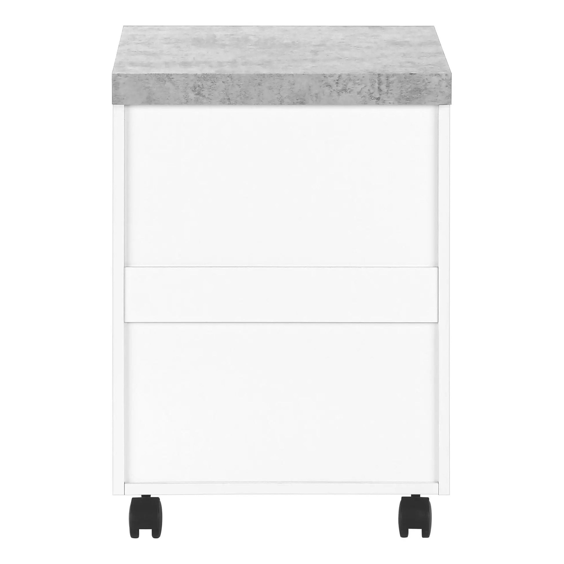 File Cabinet Rolling Storage Drawer Printer Stand white with gray top Unique Piece Furniture on Tampa Home & Garden Store