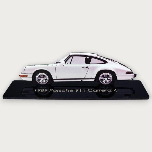 1989 Porsche 911 Carrera 4 (2) Metal Car Wall Art, Color 2D Diecast Car Decor, Silhouette Metal Wall Art, Gift For Car Lovers, Detailed Color Metal Car - Tampa Home & Garden Store
