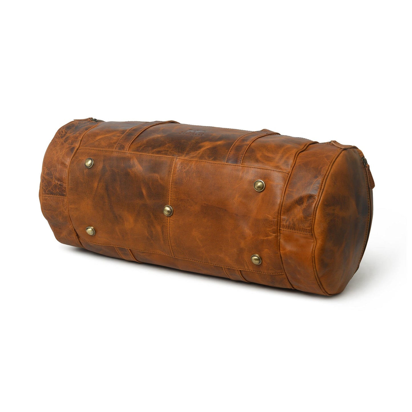 Leather Gym Travel Bag, Round - Tampa Home & Garden Store