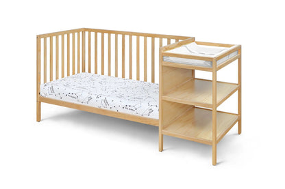 Palmer 3-in-1 Convertible Crib/Changer in natural solid wood by Unique Piece Furniture on Tampa Home & Garden Store