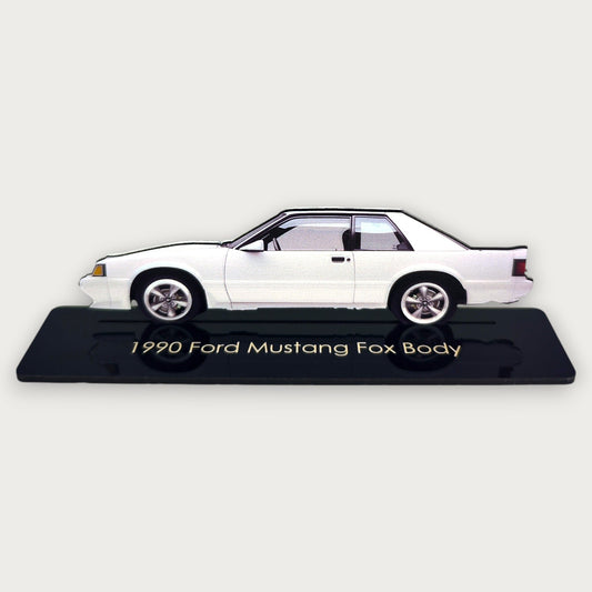 1990 Ford Mustang Fox Body (2) Metal Car Wall Art, Color 2D Diecast Car Decor, Silhouette Metal Wall Art, Gift For Car Lovers, Detailed Color Metal Car - Tampa Home & Garden Store