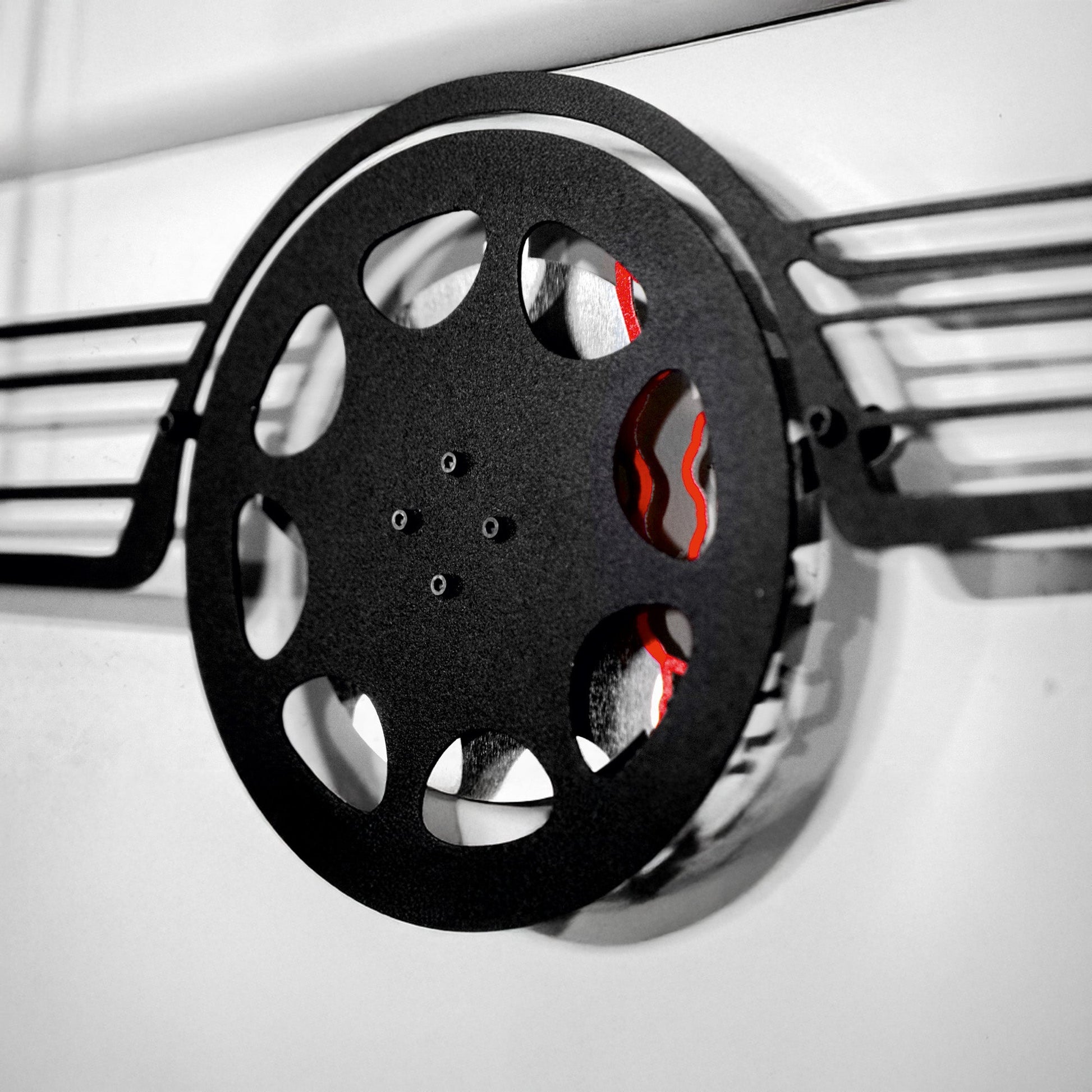 1990 Mercedes-Benz 500 SEC Wall Art – Steel Silhouette with Spinning Wheels-KAFMEKA032 - Tampa Home & Garden Store