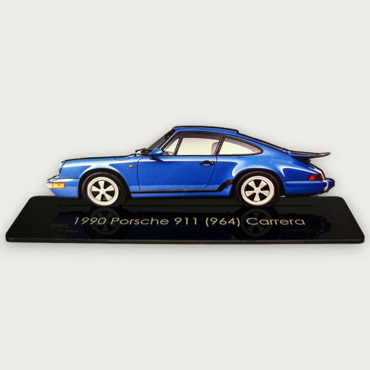 1990 Porsche 911 (964) Carrera (1) Metal Car Wall Art, Color 2D Diecast Car Decor, Silhouette Metal Wall Art, Gift For Car Lovers, Detailed Color Metal Car - Tampa Home & Garden Store