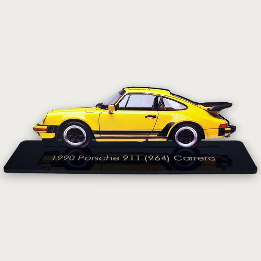 1990 Porsche 911 (964) Carrera (2) Metal Car Wall Art, Color 2D Diecast Car Decor, Silhouette Metal Wall Art, Gift For Car Lovers, Detailed Color Metal Car - Tampa Home & Garden Store
