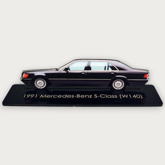 1991 Mercedes-Benz S-Class (W140) (2) Metal Car Wall Art, Color 2D Diecast Car Decor, Silhouette Metal Wall Art, Gift For Car Lovers, Detailed Color Metal Car - Tampa Home & Garden Store