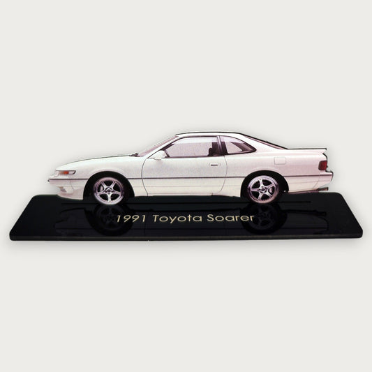 1991 Toyota Soarer (2) Metal Car Wall Art, Color 2D Diecast Car Decor, Silhouette Metal Wall Art, Gift For Car Lovers, Detailed Color Metal Car - Tampa Home & Garden Store