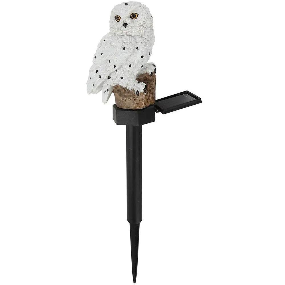 Solar Owl Garden Light With Stand and Solar Base