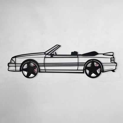 1993 Mustang GT Convertible Wall Art – Steel & Spinning Wheels-KAFMEKA002 - Tampa Home & Garden Store