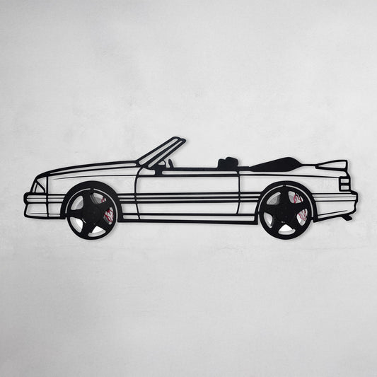 1993 Mustang GT Convertible Wall Art – Steel & Spinning Wheels-KAFMEKA002 - Tampa Home & Garden Store