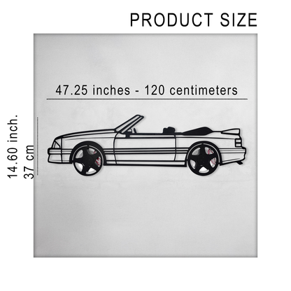 1993 Mustang GT Convertible Wall Art – Steel & Spinning Wheels-KAFMEKA002 - Tampa Home & Garden Store
