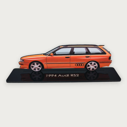1994 Audi RS2 (1) Metal Car Wall Art, Color 2D Diecast Car Decor, Silhouette Metal Wall Art, Gift For Car Lovers, Detailed Color Metal Car - Tampa Home & Garden Store