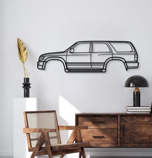 1996 4Runner 3.ª generación (N180) Arte metálico de pared para coche - MT0257