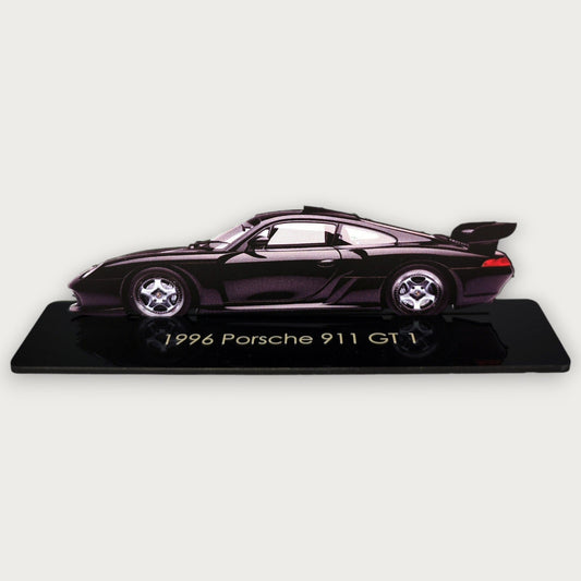 1996 Porsche 911 GT1 (1) Metal Car Wall Art, Color 2D Diecast Car Decor, Silhouette Metal Wall Art, Gift For Car Lovers, Detailed Color Metal Car - Tampa Home & Garden Store