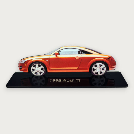 1998 Audi TT (2) Metal Car Wall Art, Color 2D Diecast Car Decor, Silhouette Metal Wall Art, Gift For Car Lovers, Detailed Color Metal Car - Tampa Home & Garden Store