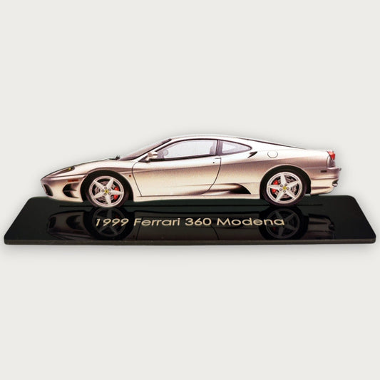 1999 Ferrari 360 Modena (2) Metal Car Wall Art, Color 2D Diecast Car Decor, Silhouette Metal Wall Art, Gift For Car Lovers, Detailed Color Metal Car - Tampa Home & Garden Store