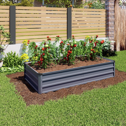Sturdy Outdoor Garden Bed and Coated Steel Frame