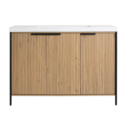 Modern Freestanding Vanity With Resin Sink