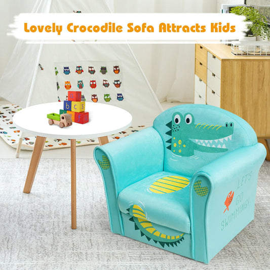 Kids Crocodile Armrest Upholstered Couch - Tampa Home & Garden Store