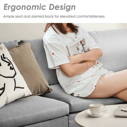 Convertible L-Shaped Sofa with Reversible Chaise
