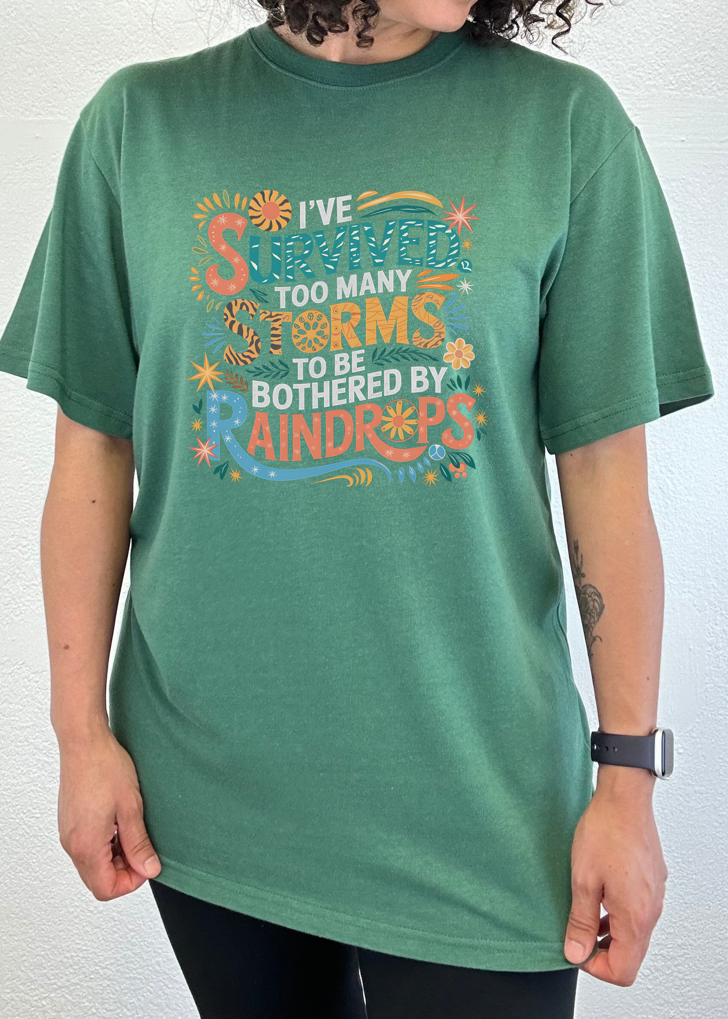 I Survived Storms and Unisex Bamboo Cotton Tee
