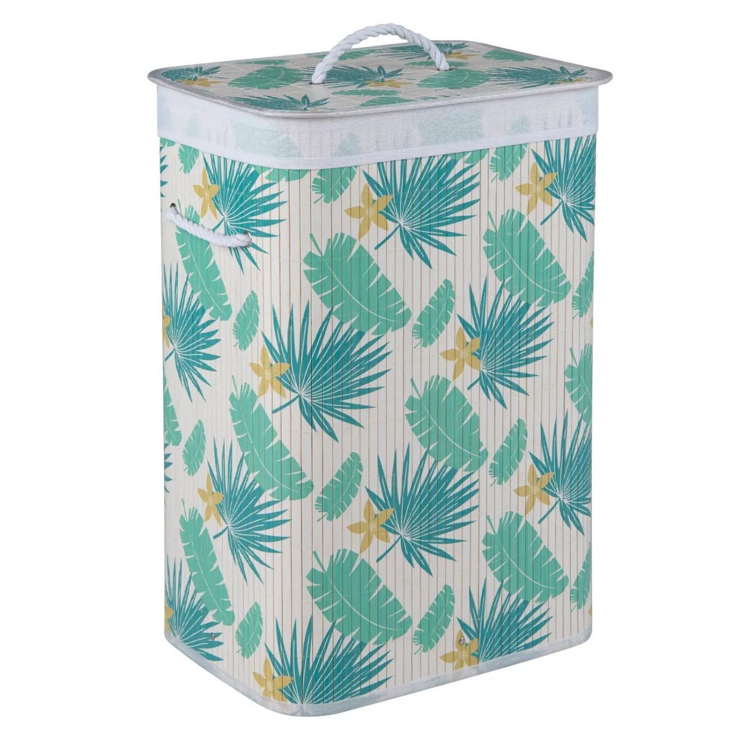 Bamboo Laundry Hamper with Liner, 19 Gallon
