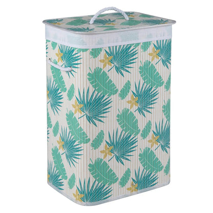 Bamboo Laundry Hamper with Liner, 19 Gallon