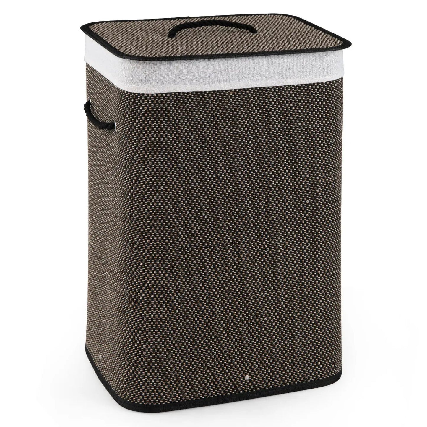 Large Bamboo Laundry Hamper with Removable Liner