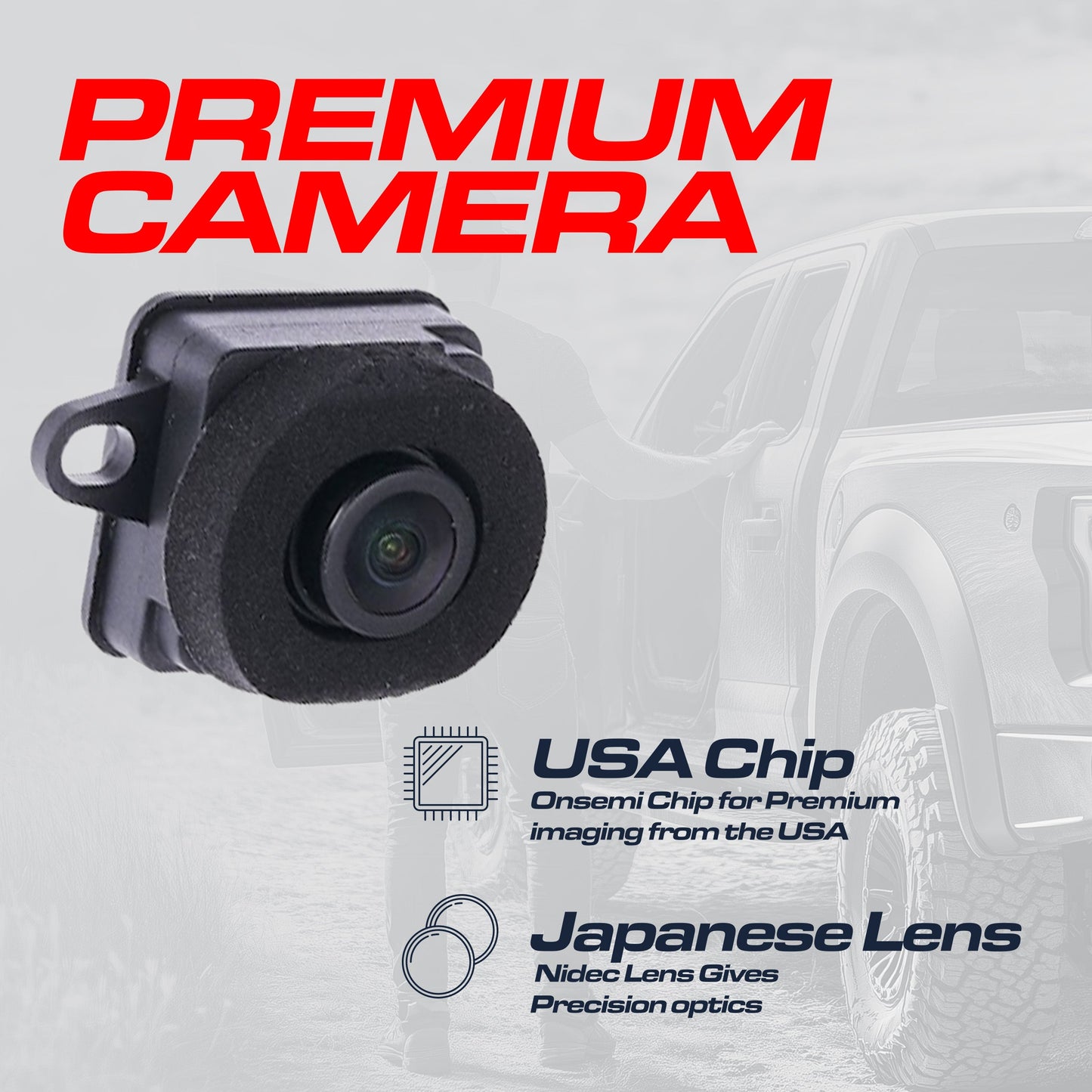 Chrysler 200 OEM replacement backup camera 2015-2017, black plastic housing by Master Tailgaters on Tampa Home & Garden Store