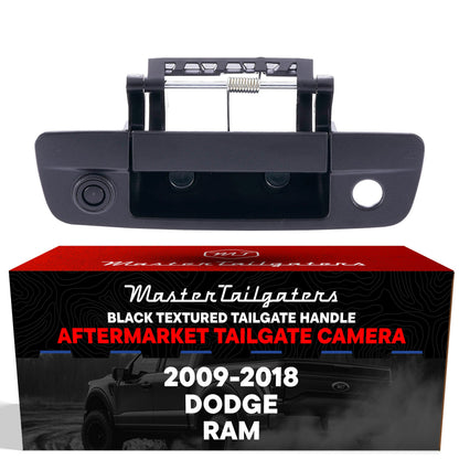 Tailgate handle with backup camera, black textured, for Dodge Ram 2009-2018 by Master Tailgaters on Tampa Home & Garden Store