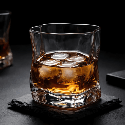 Hoshi Handcrafted Crystal Whisky Glass with Grip