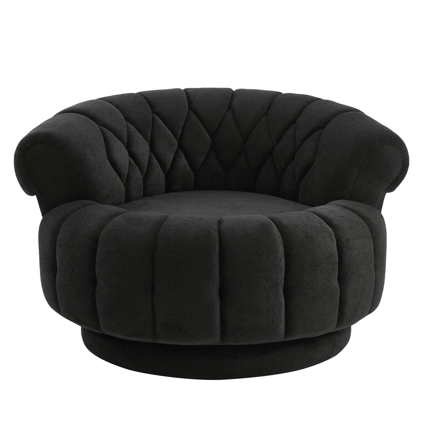 Round Swivel Accent Chair with Rotation Base