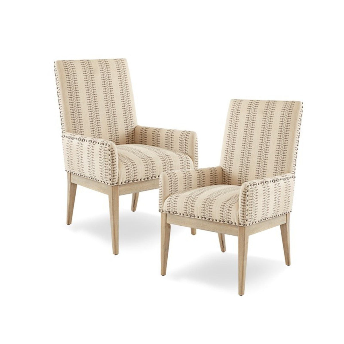 Rika High Back Dining Armchair Set of 2 Natural