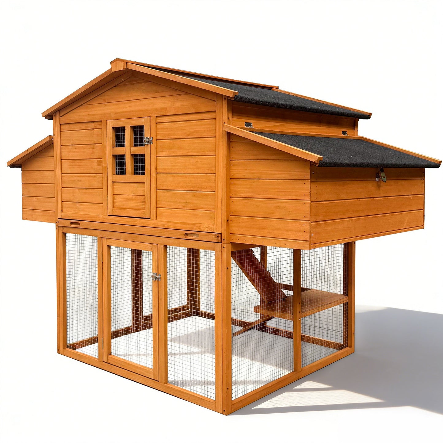 Outdoor Wooden Chicken House and Nesting Box