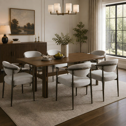Rustic Farmhouse Dining Table and Chairs