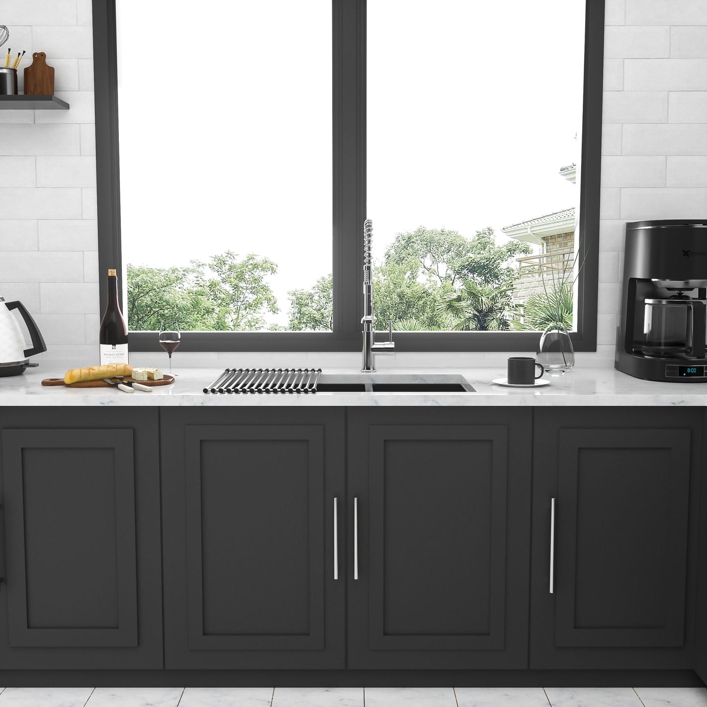Modern Double Bowl Undermount Sink And Steel