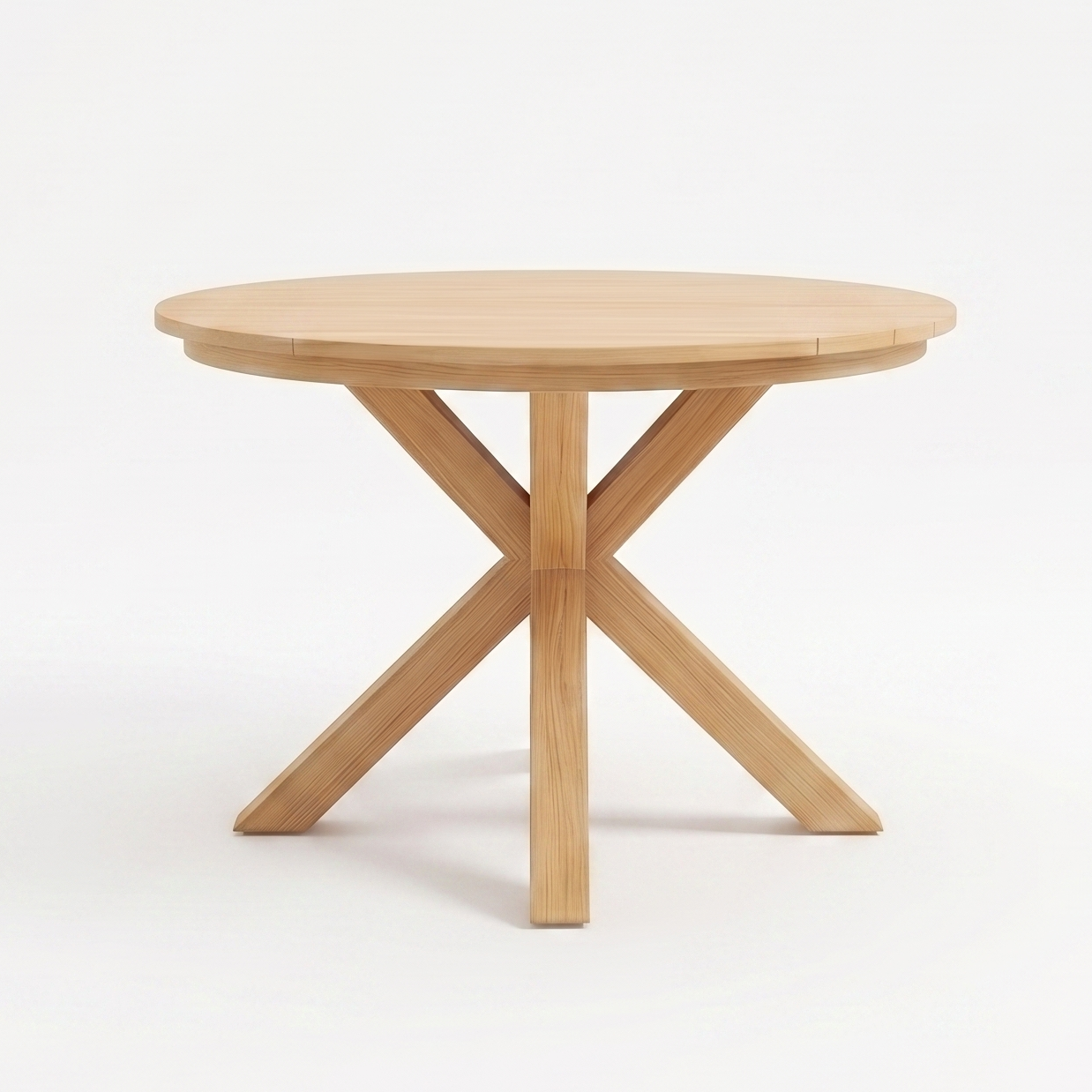 44.5 Inch Round Outdoor and Acacia Dining Table