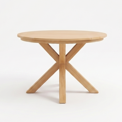 44.5 Inch Round Outdoor and Acacia Dining Table