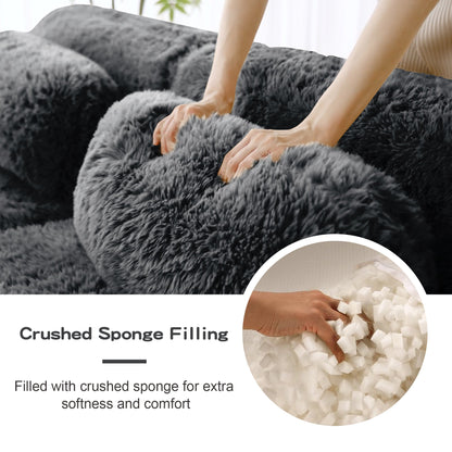Plush U Shaped Boneless Sofa For a Quiet Retreat