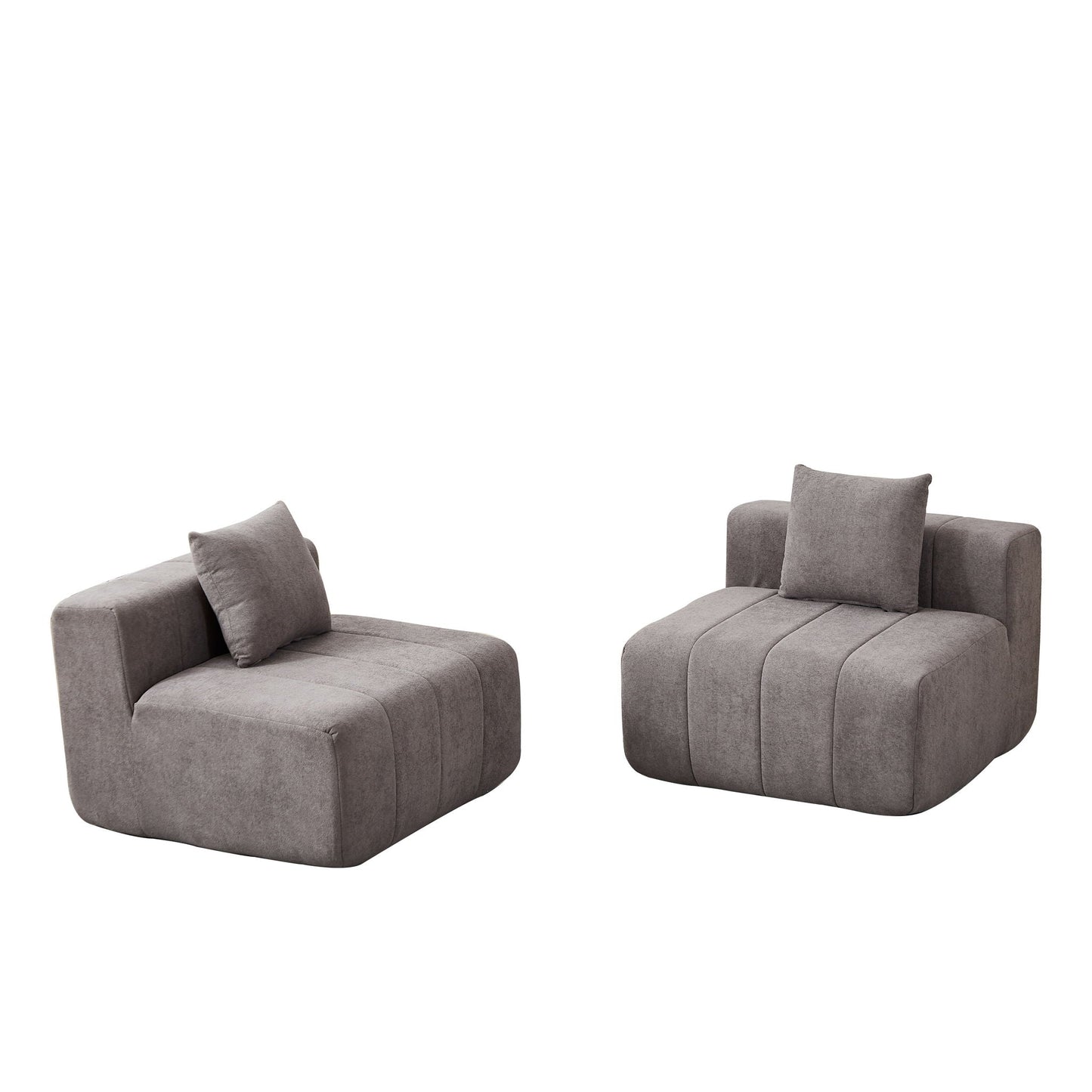 Symmetrical Modular Sofa And Piano Key Design