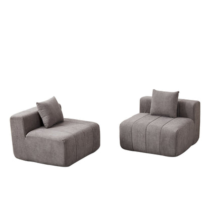 Symmetrical Modular Sofa And Piano Key Design
