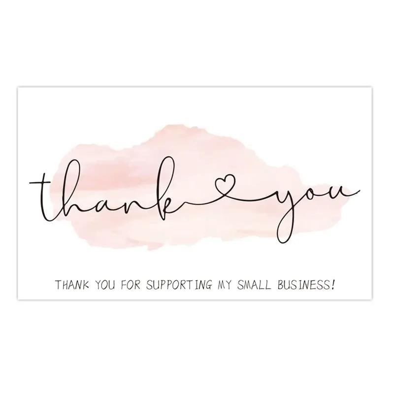 English Holiday Thank You Card for Do It Yourself