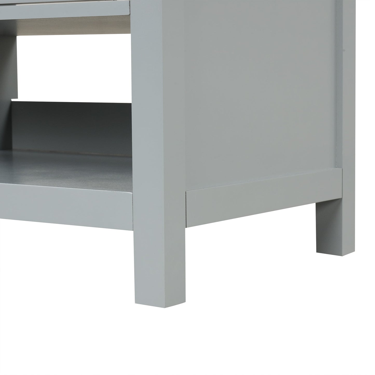 36in HouseOfZazla bathroom vanity with sink top and storage cabinet gray on Tampa Home & Garden Store
