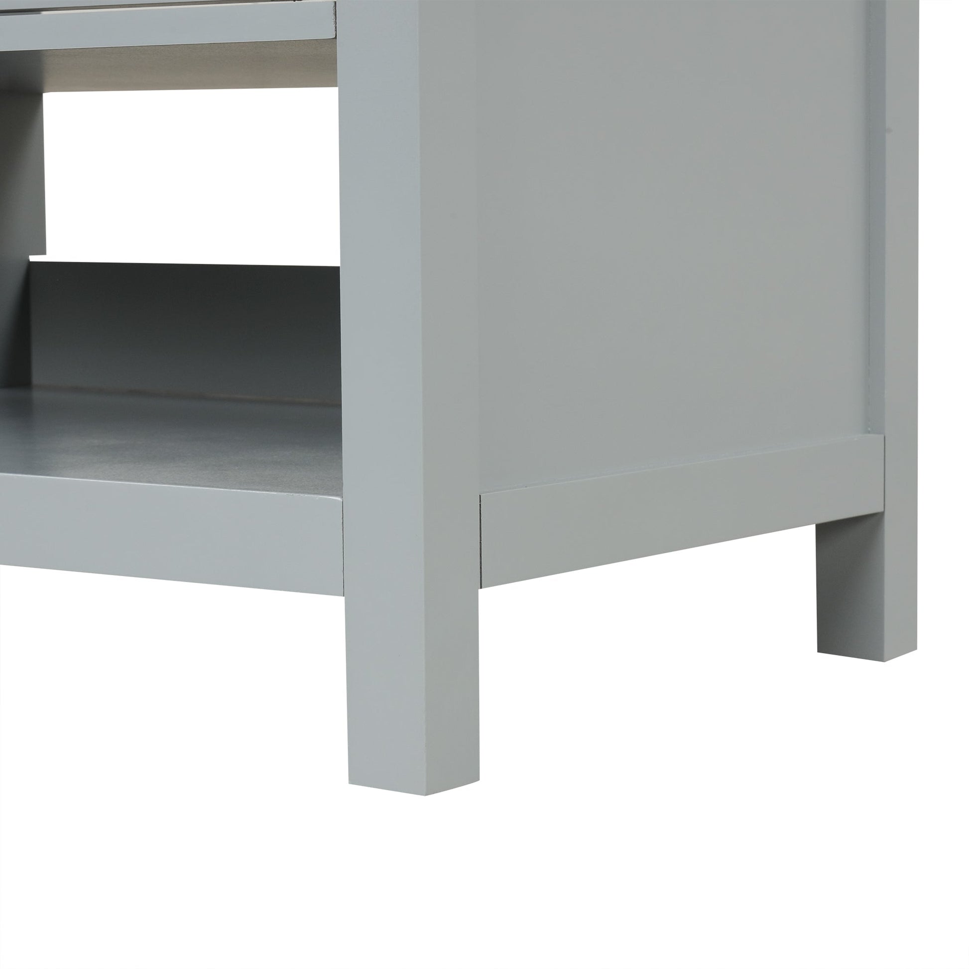 36in HouseOfZazla bathroom vanity with sink top and storage cabinet gray on Tampa Home & Garden Store
