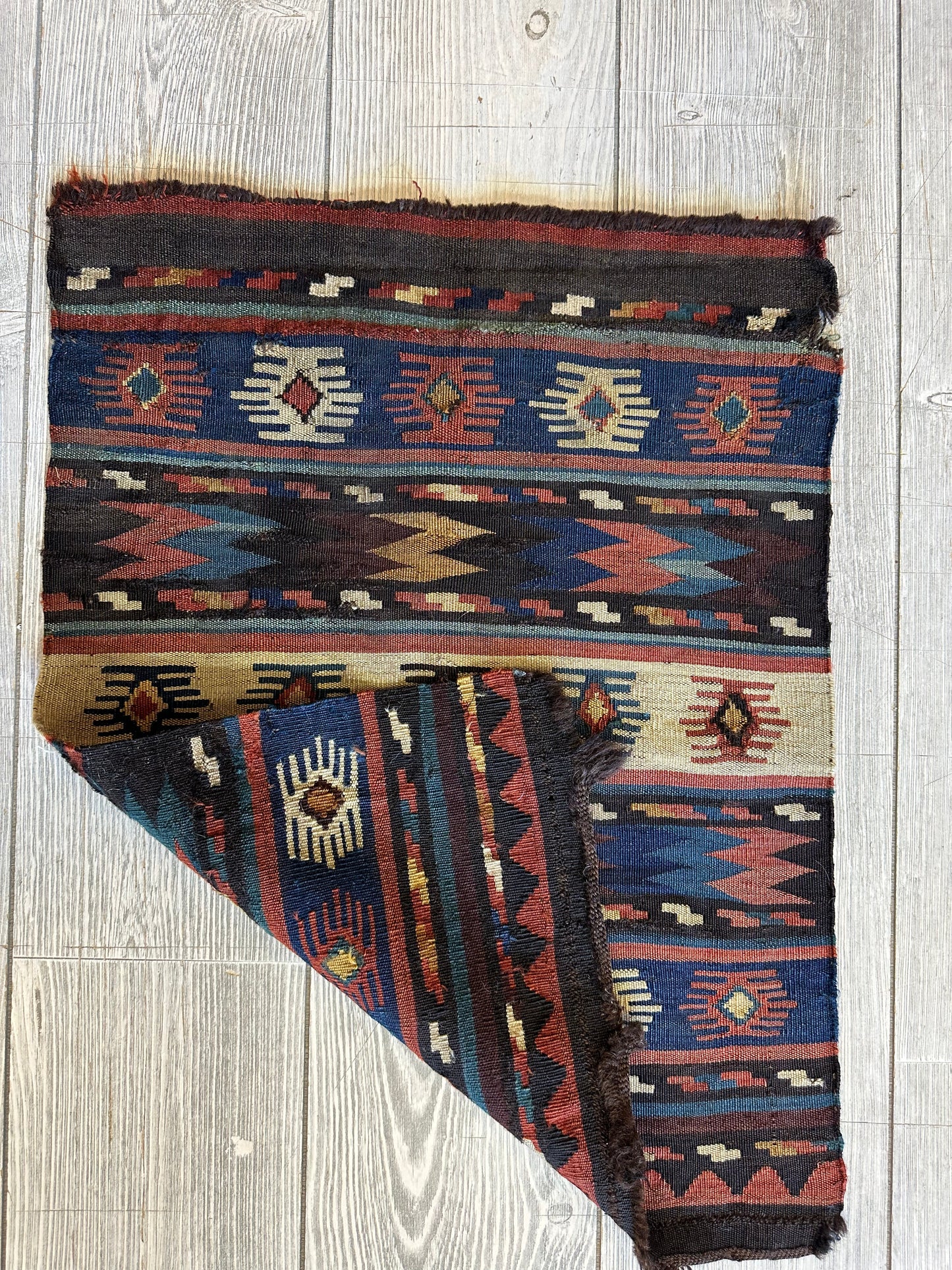 19th C Antique Tribal Shahsavan Caucasian Mafrash Panel, Bagface - 26" X 18" - Tampa Home & Garden Store