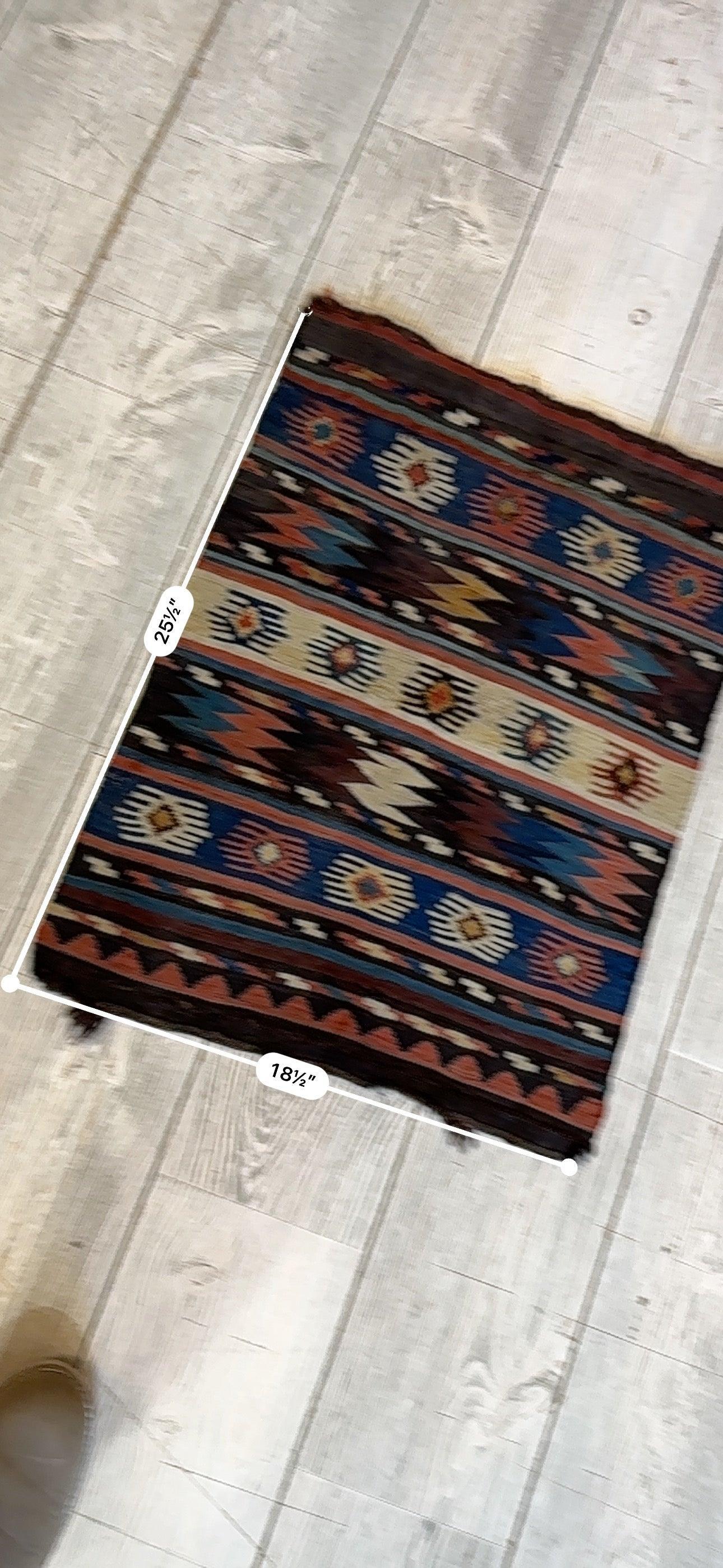 19th C Antique Tribal Shahsavan Caucasian Mafrash Panel, Bagface - 26" X 18" - Tampa Home & Garden Store