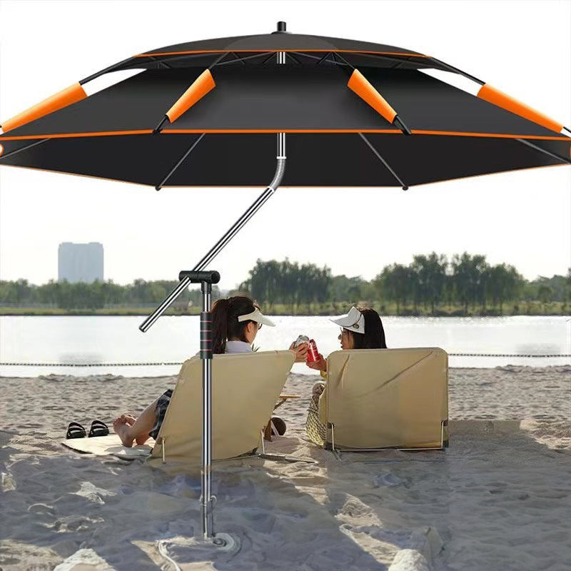 360° adjustable fishing sun umbrella: anti-UV, rainproof, portable large outdoor shade. - Tampa Home & Garden Store